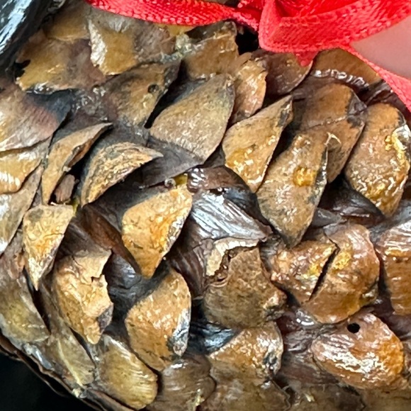 Vtg Handmade Decorative Pinecone Duck Figurine Rustic Folk Art Cabin Retro Lodge - Picture 11 of 15